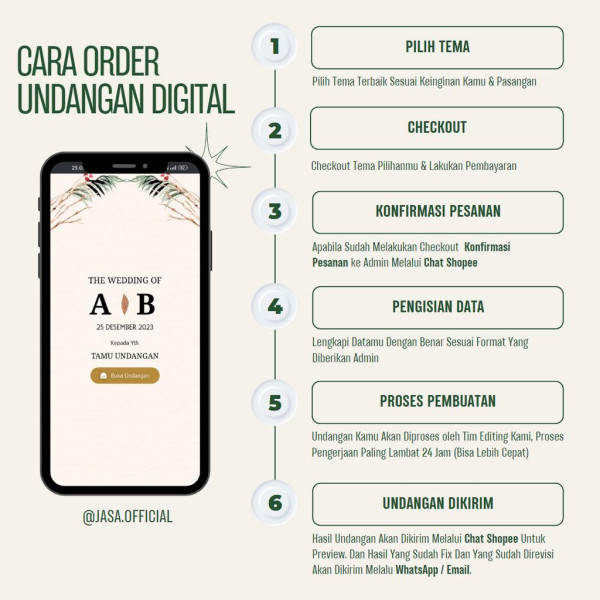 Undangan Digital Website Pernikahan Premium | Tema Foto & Tanpa Foto | Undangan Online Digital Web